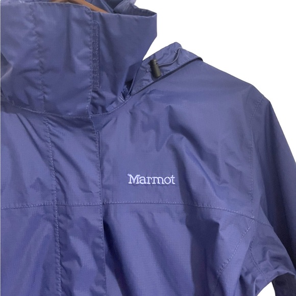 Marmot Air Vented Nylon Shell Hooded Rain Jacket Size S - Picture 5 of 16
